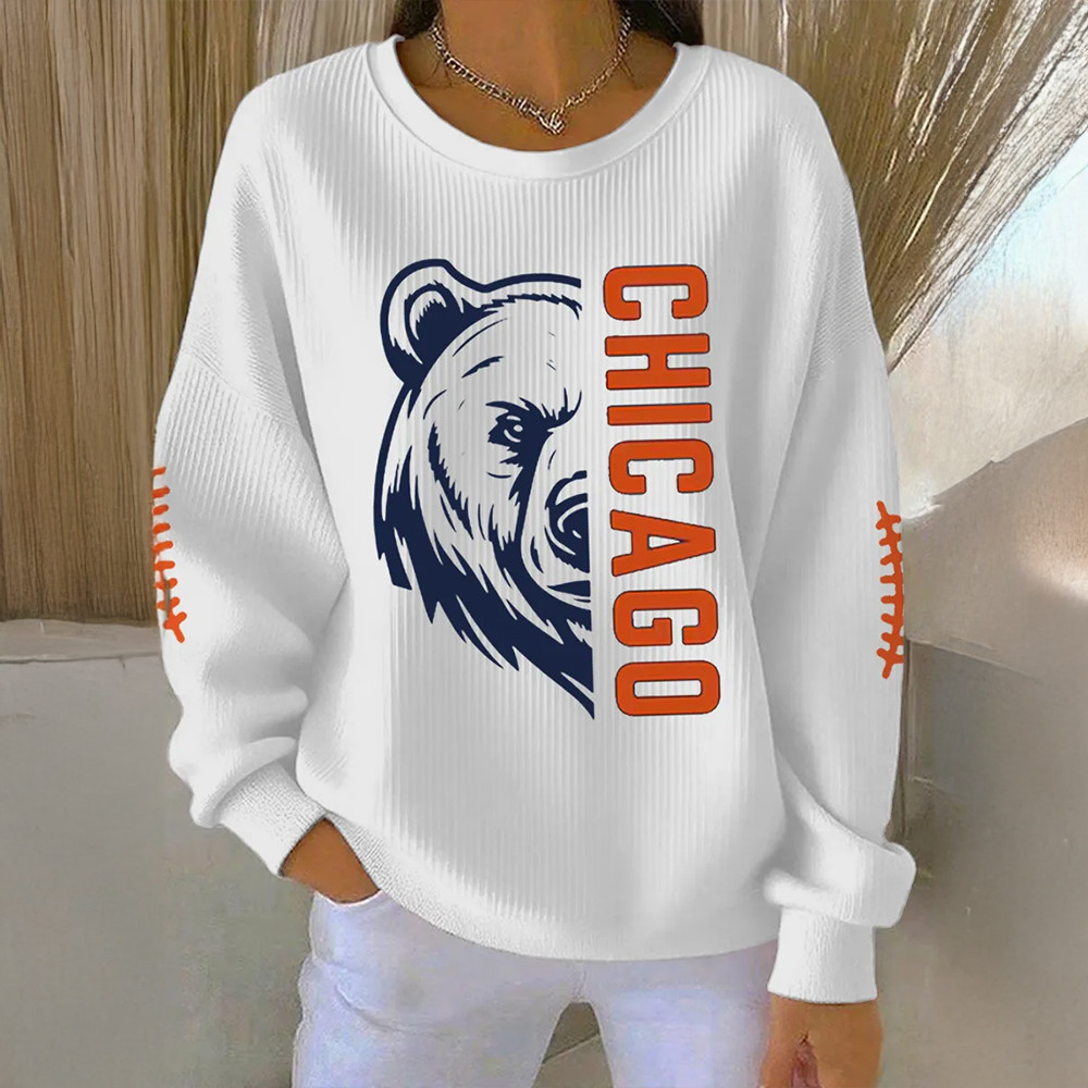 Chicago Bears Football Sweatshirt Game Day Bears Clothing Football Fans Gift Ideas
