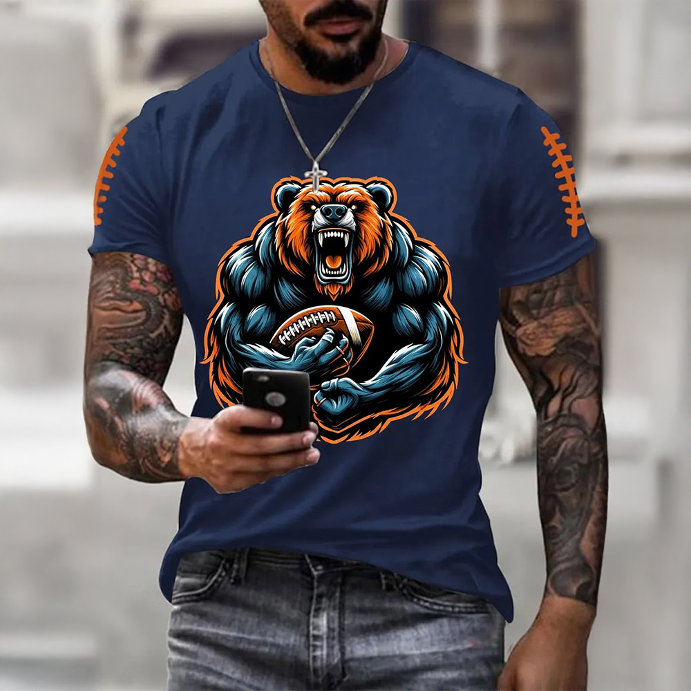 Chicago Bears Football T-Shirt Game Day Clothes Unique Gifts For Football Fans