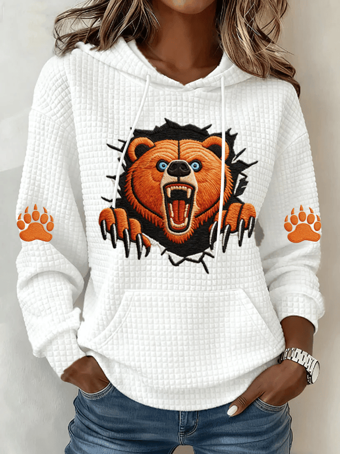 Chicago Bears Football Team Merch Hoodie Chicago Game Day Apparel Unique Gifts For Her