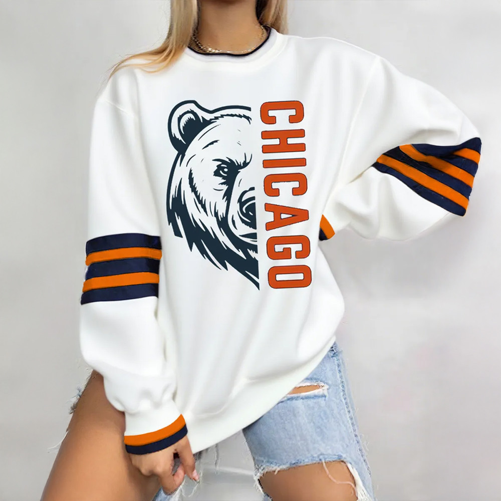 Chicago Bears Game Day Football Sweatshirt Bears Clothing Football Lover Gift Ideas