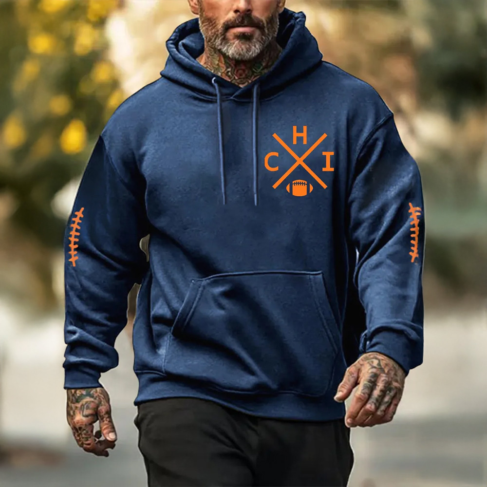 Chicago Bears Game Day Hoodie Chicago Bears Football Hooded Sweatshirt Best Fan Gear