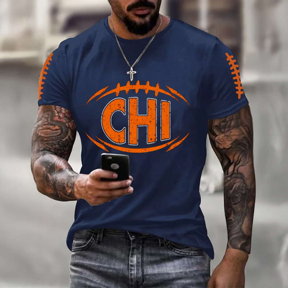Chicago Bears Game Day T-Shirt Football Clothes Gift Ideas For Football Players