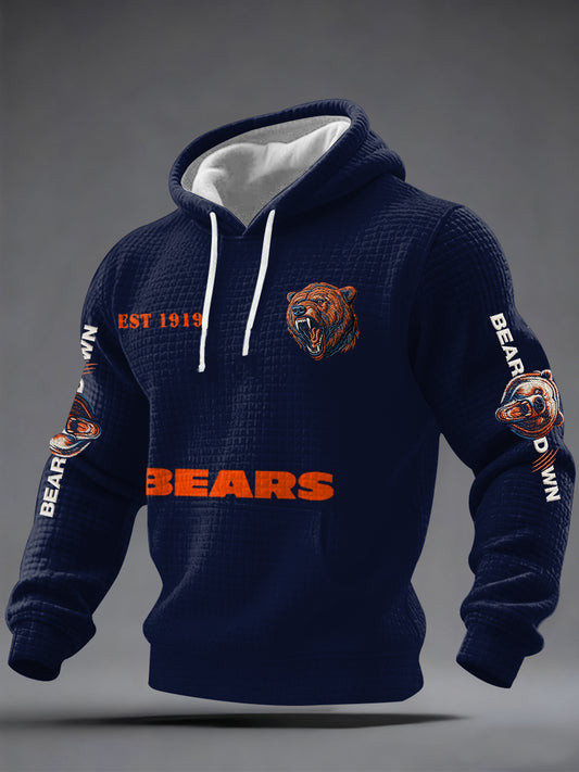 Chicago Bears Merch Bear Down Hoodie Chicago Bears Hooded Sweatshirt Football Fan Gifts