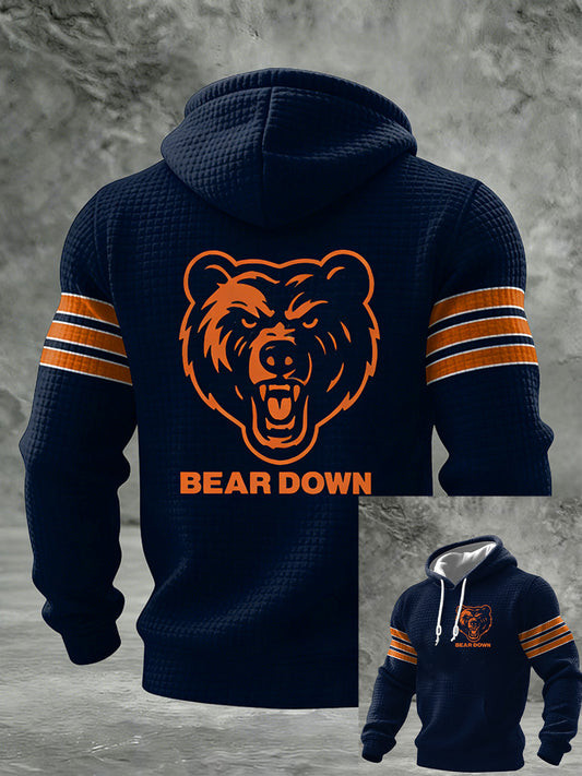 Chicago Bears Merch Bear Down Hoodie Chicago Game Day Apparel Cool Gift For Footballer