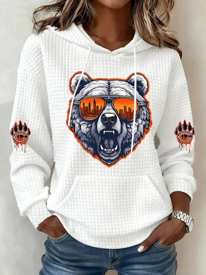 Chicago Bears Merch Bear Down Hoodie Chicago Game Day Hoodie Cool Gift For Mother