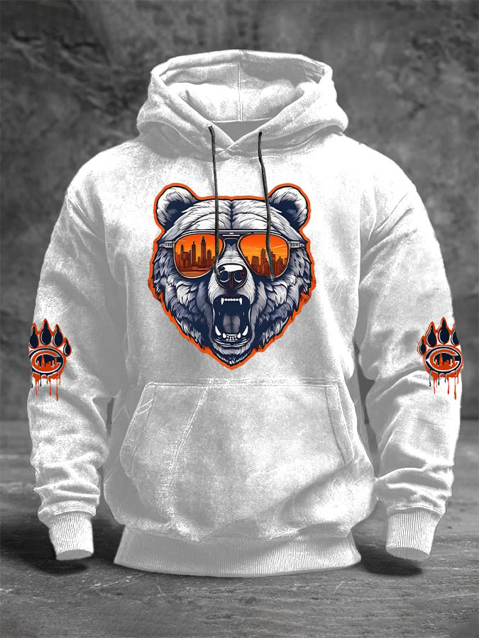 Chicago Bears Merch Bear Down Hoodie Game Day Apparel Best Gifts For Football Enthusiasts