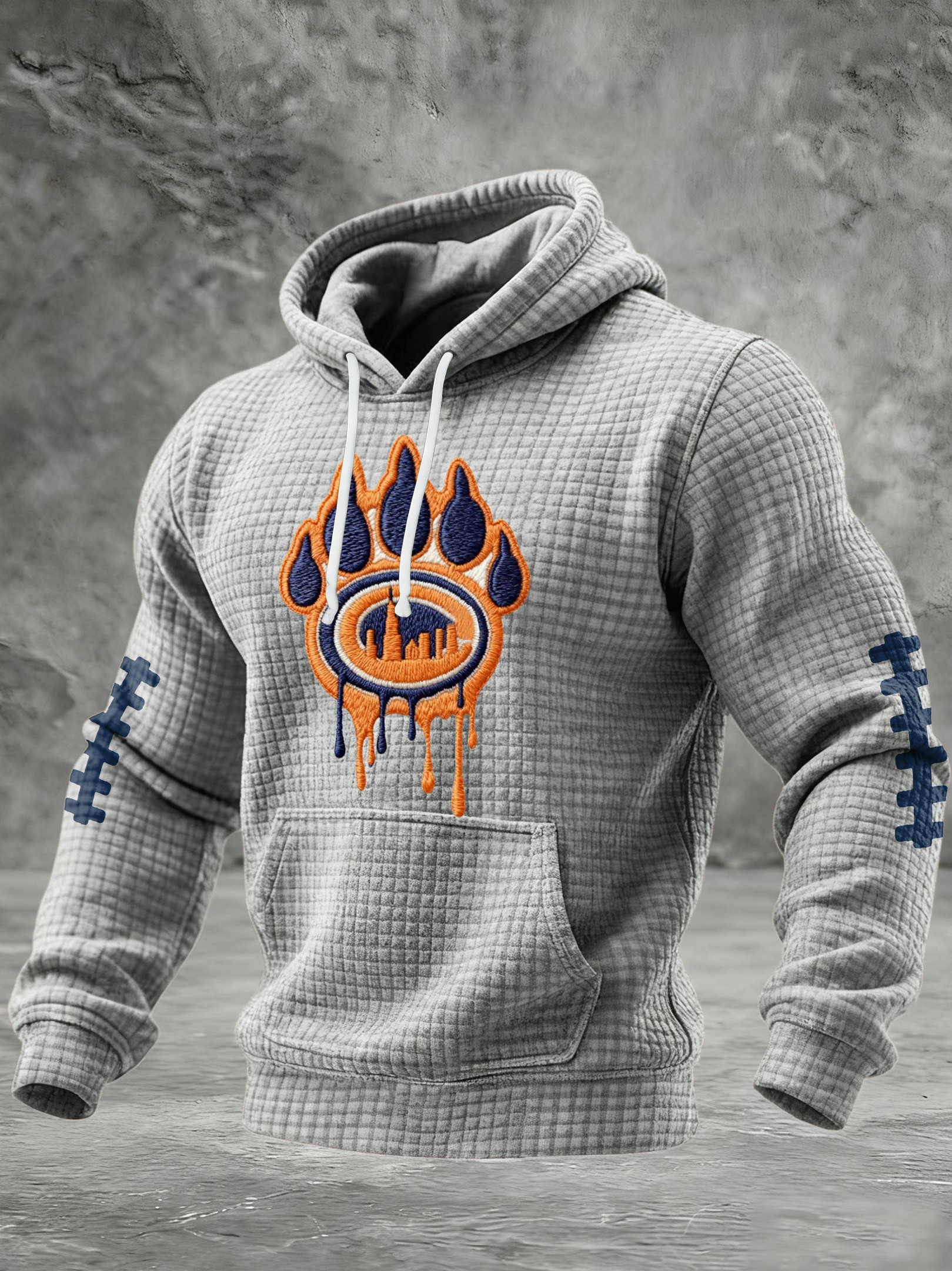 Chicago Bears Merch Bear Down Hoodie Game Day Hooded Sweatshirt Unique Gifts For Husband