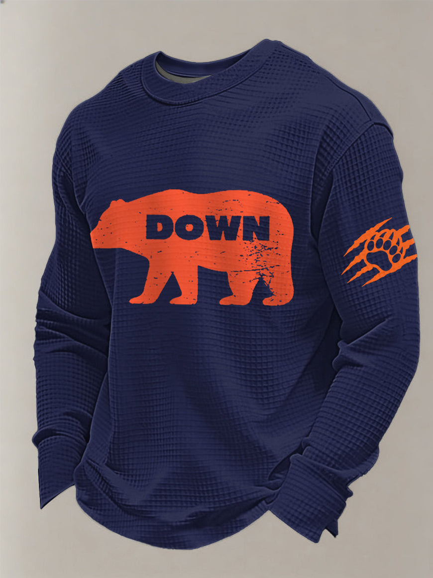 Chicago Bears Merch Bear Down Long Sleeve Shirt Bear Nations Clothing Gifts For Men