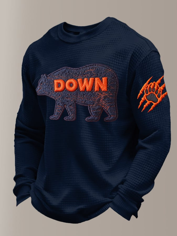 Chicago Bears Merch Bear Down Long Sleeve Shirt Football Clothing Chicago Bears Fan Gifts
