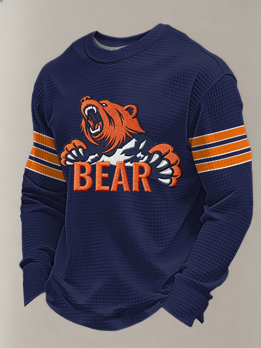 Chicago Bears Merch Bear Down Long Sleeve Shirt Game Day Apparel Unique Gifts For Bears Nation