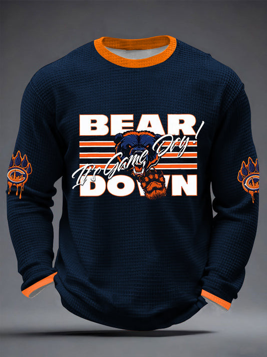 Chicago Bears Merch Bear Down Long Sleeve Shirt It's Game Day Apparel Gifts For Fans