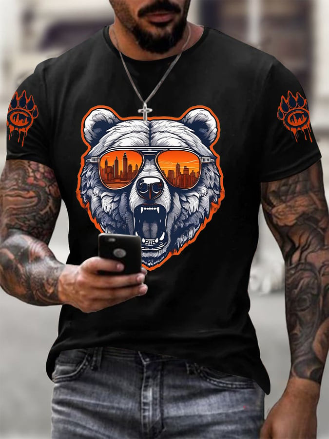 Chicago Bears Merch Bear Down T-Shirt Game Day Outfits Best Gifts For Bears Nation