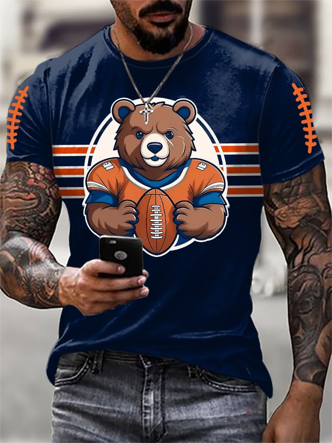 Chicago Bears Merch Bear Player T-Shirt Game Day Outfits Best Gifts For Huge Football Fans