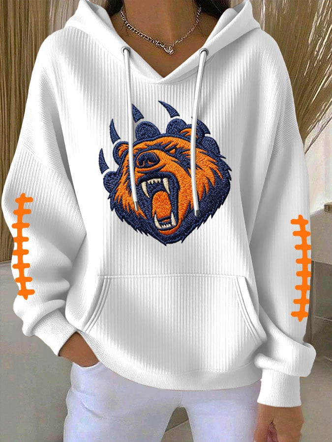 Chicago Bears Merch Bears Game Day Hoodie Football Apparel Unique Footballer Gift Ideas