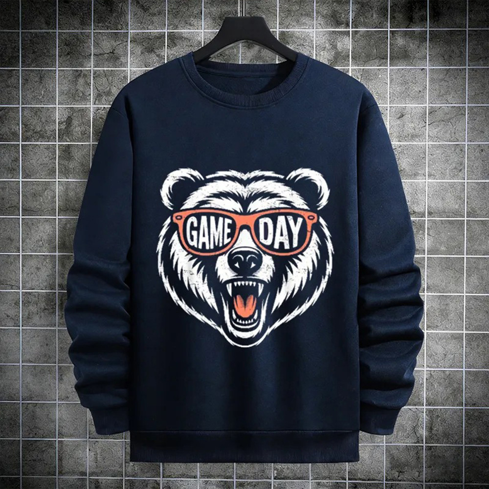 Chicago Bears Merch Bears Nation Sweatshirt Football Gift Ideas For Boyfriend