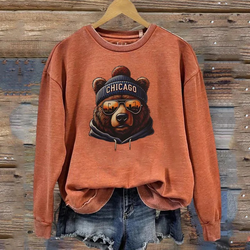 Chicago Bears Merch Bears Nation Sweatshirt Game Day Gifts For Girlfriend