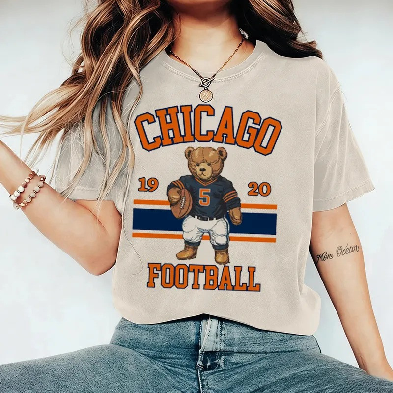 Chicago Bears Merch Chicago Football 1920 T-Shirt Football Themed Presents