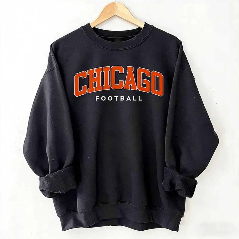Chicago Bears Merch Chicago Football Sweatshirt Unique Football Player Gift Ideas