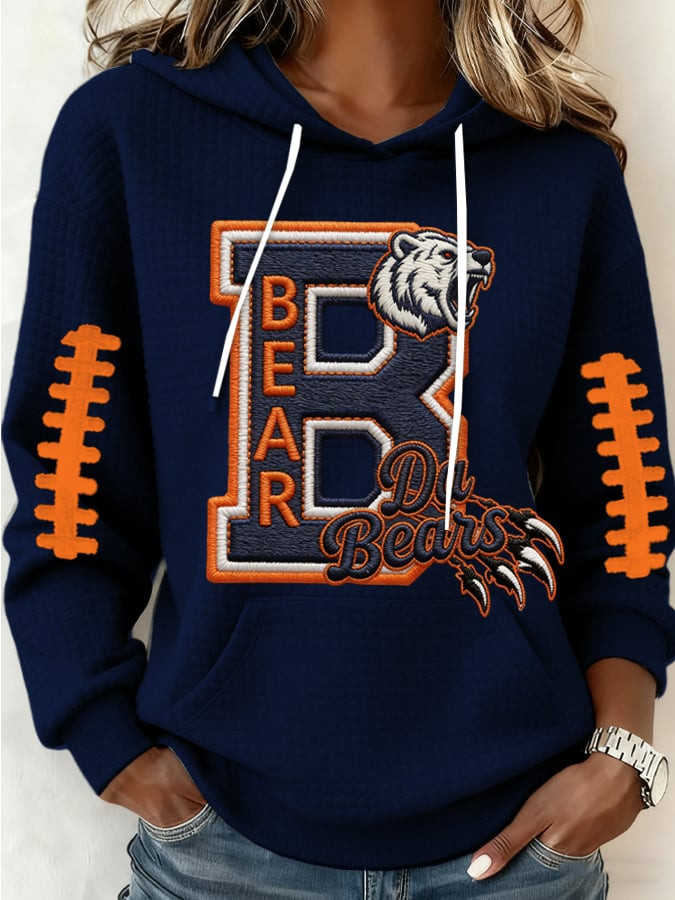 Chicago Bears Merch Da Bears Hoodie Football Game Day Apparel Unique Gifts For Women