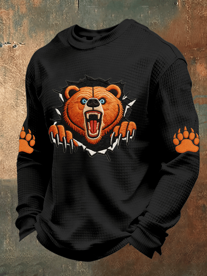 Chicago Bears Merch Fear Bears Long Sleeve Shirt Monster Of The Midway Chicago Bears Clothing