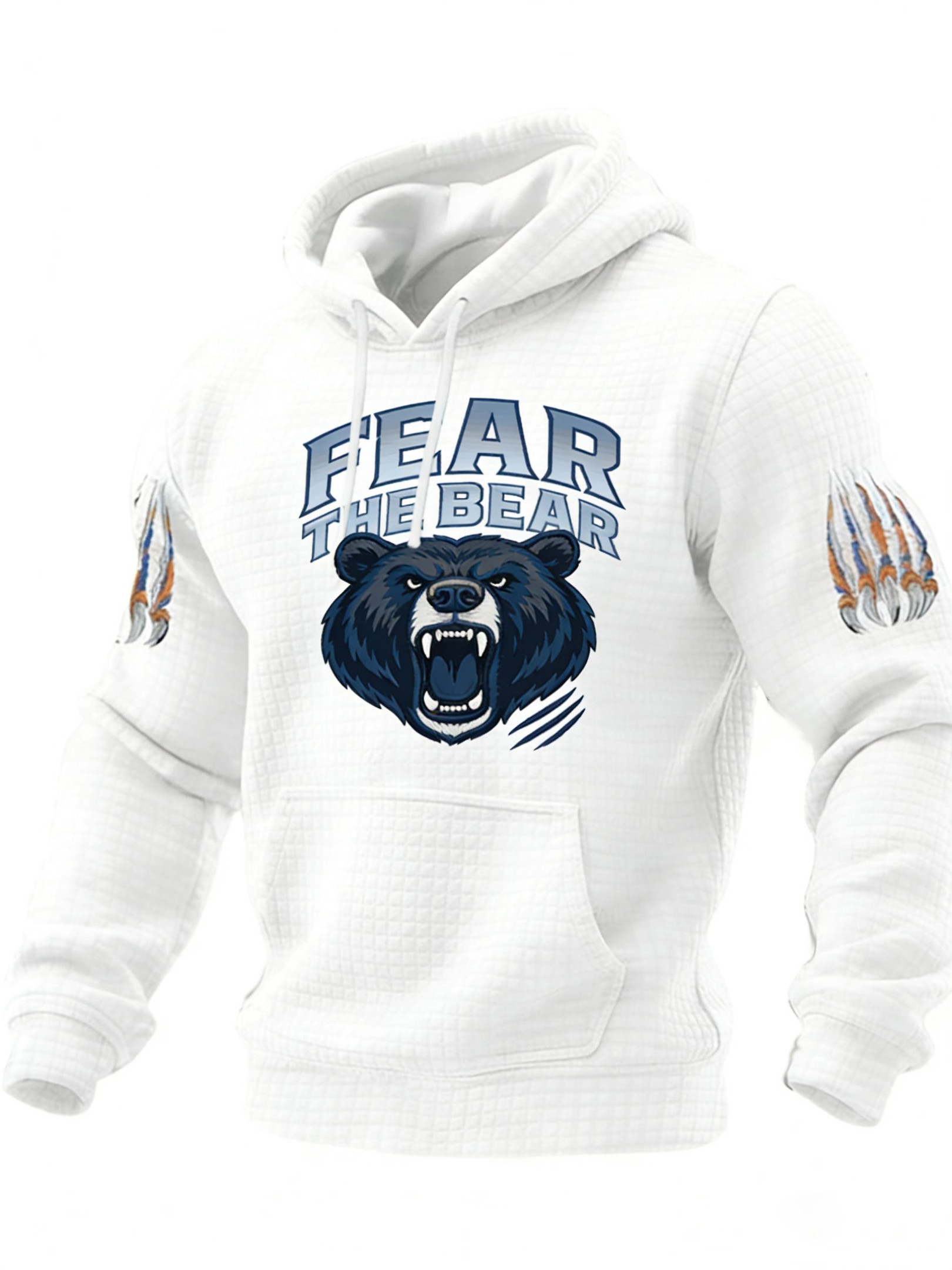 Chicago Bears Merch Fear The Bear Hoodie Game Day Football Clothing Football Lover Presents