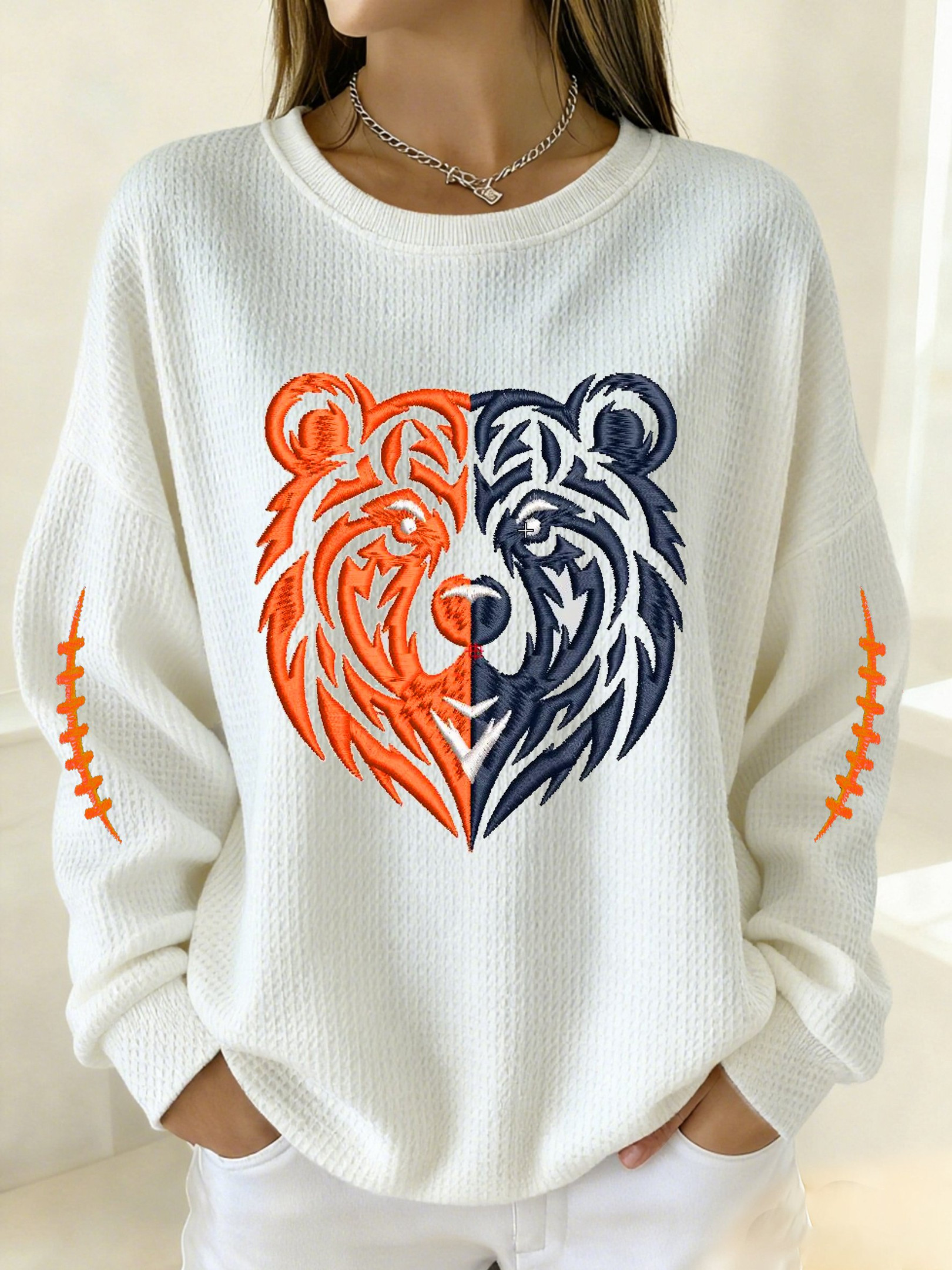 Chicago Bears Merch Footbal Team Sweatshirt Chicago Game Day Presents For Bears Nation
