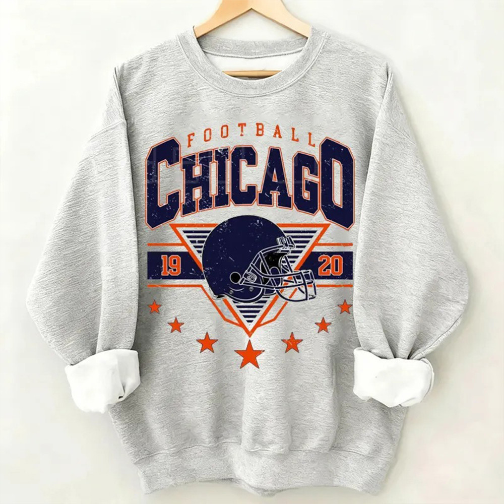 Chicago Bears Merch Football Chicago Sweatshirt Great Gifts For Football Fans