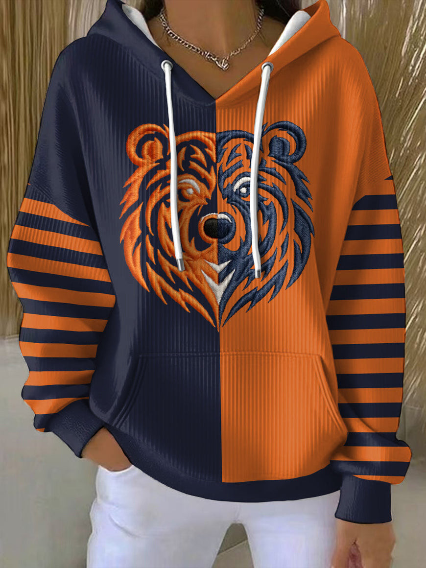 Chicago Bears Merch Football Fans Game Day Hoodie Football Apparel Gifts For Bears Nation