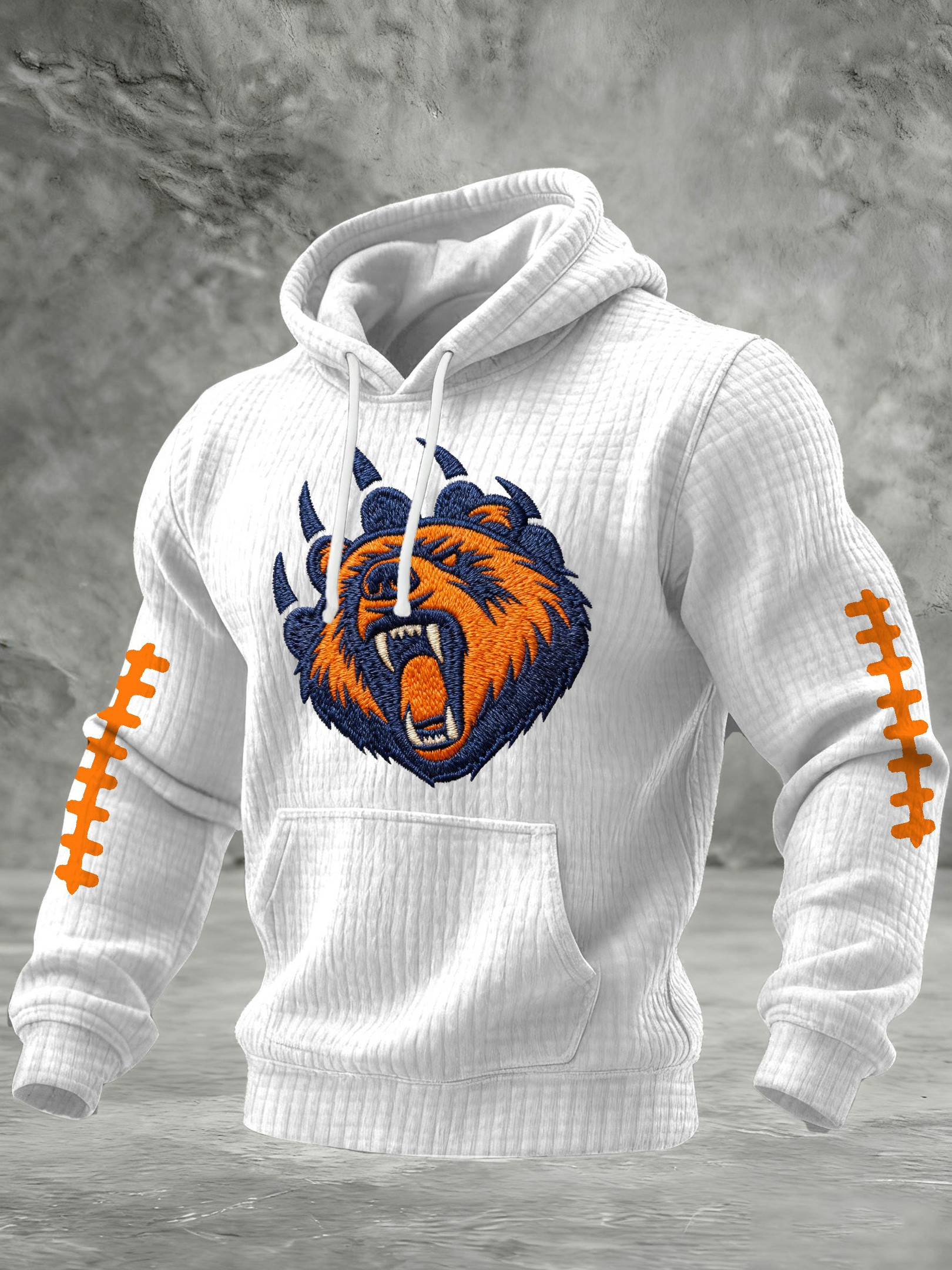 Chicago Bears Merch Football Game Day Hoodie Bear Down Hooded Sweatshirt Gift Ideas For Men