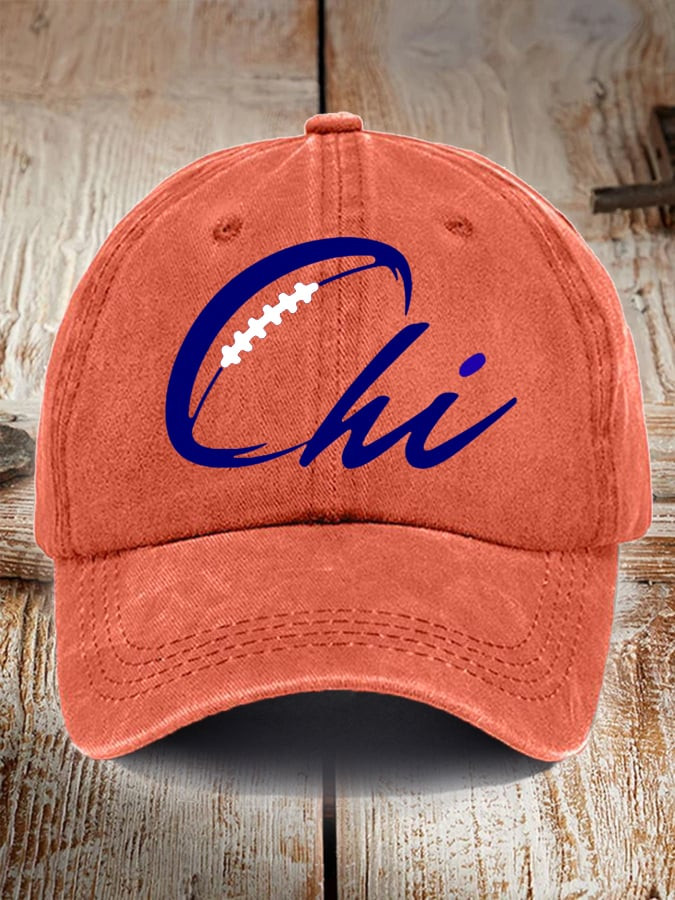 Chicago Bears Merch Football Hat Real Bears Fans Wear Orange Cap Football Fans Gifts
