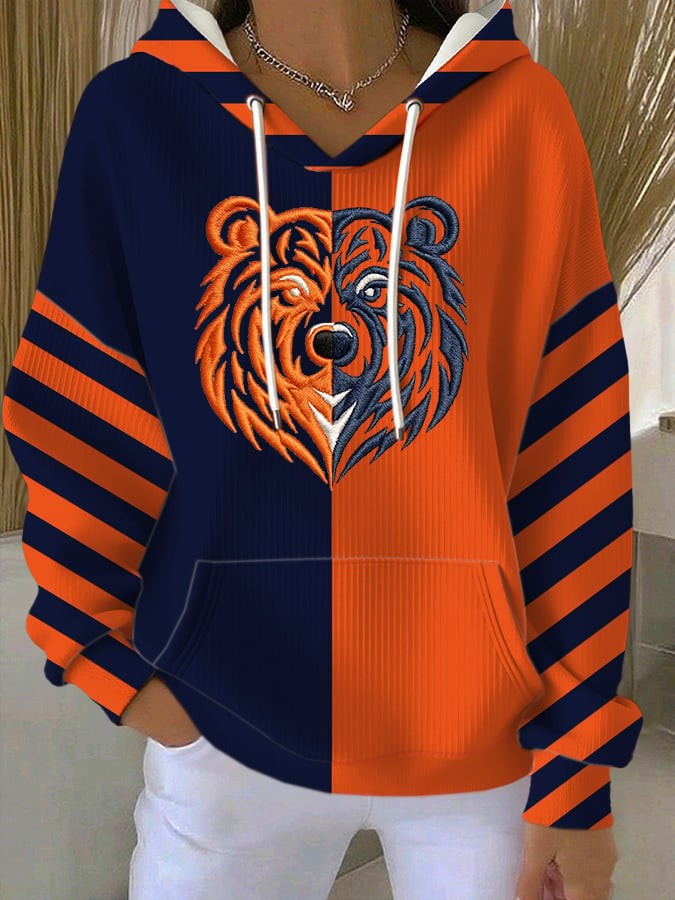 Chicago Bears Merch Football Hoodie Bears Game Day Hooded Sweatshirt Wonderful Gift Ideas