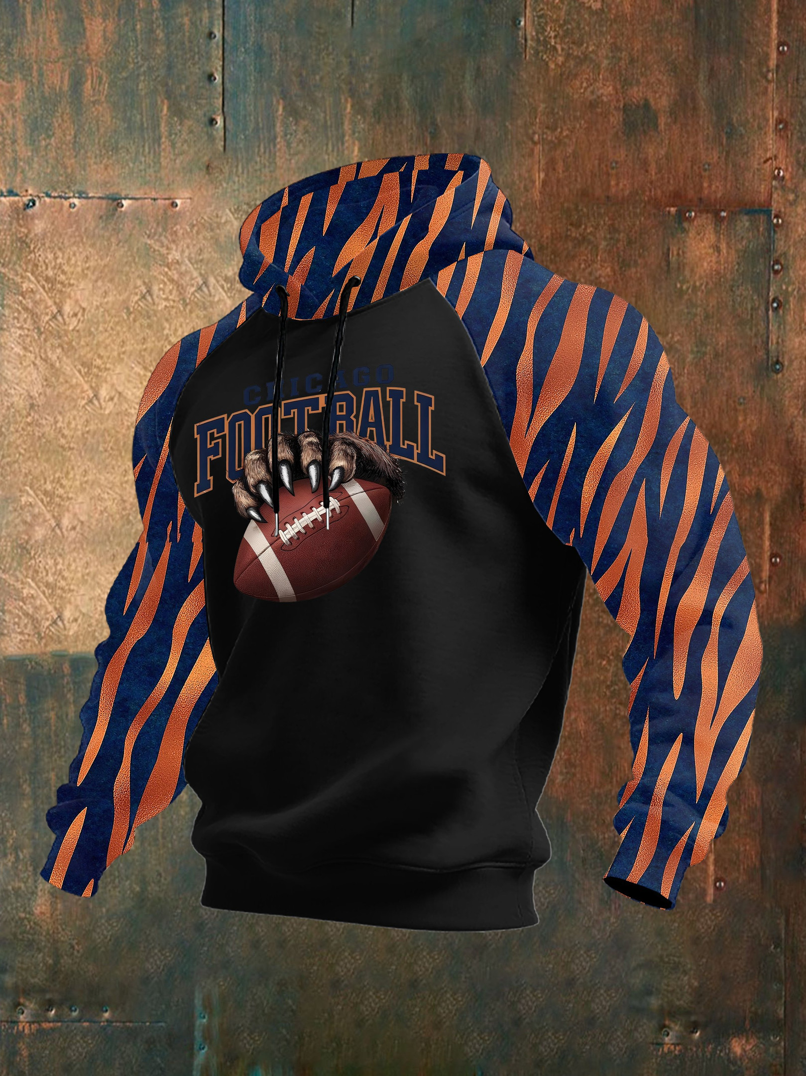 Chicago Bears Merch Football Hoodie Game Day Football Apparel Unique Gifts For Men