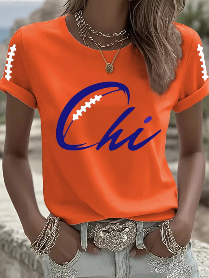 Chicago Bears Merch Football T-Shirt Bear Down Game Day Apparel Football Gifts For Her