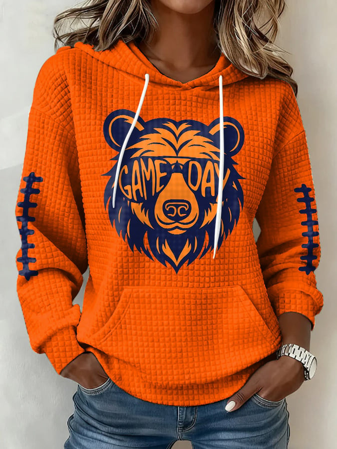 Chicago Bears Merch Game Day Hoodie Football Apparel Bears Nation Present Ideas