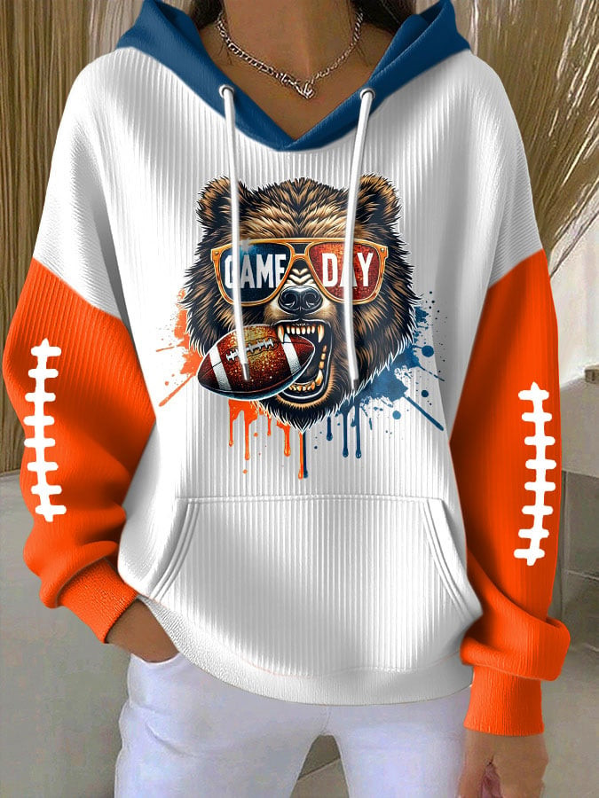 Chicago Bears Merch Game Day Hoodie Football Clothing Best Gifts For Bears Nation