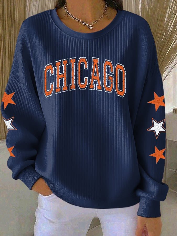 Chicago Bears Merch Game Day Sweatshirt Bears Game Day Sweatshirt Cool Football Gift Ideas