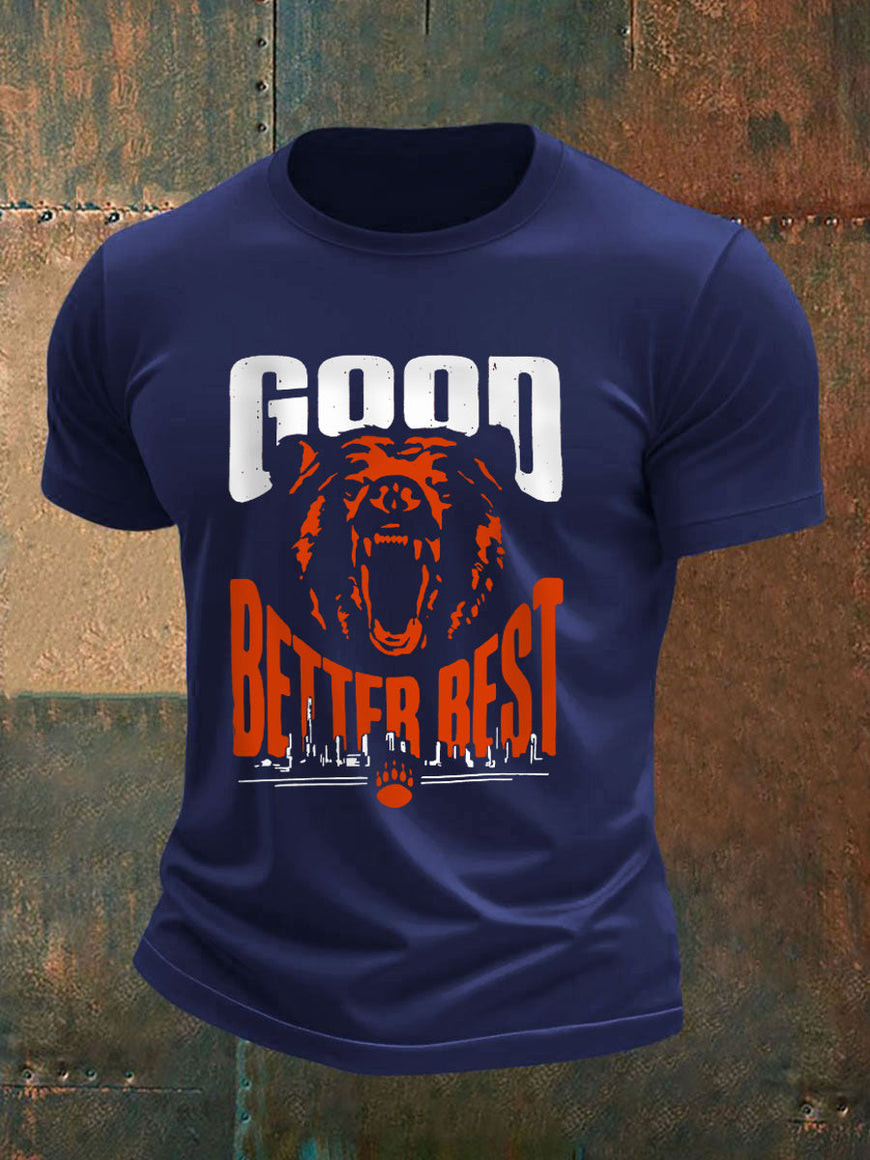 Chicago Bears Merch Good Better Best Football T-Shirt Chicago Bears Clothes Gifts For Husband