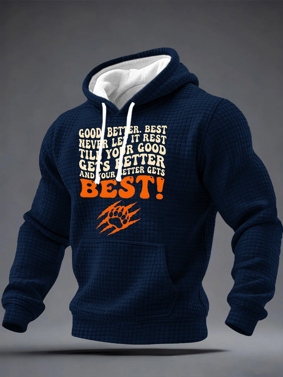 Chicago Bears Merch Good Better Best Hoodie Game Day Apparel Cool Gifts For Football Players