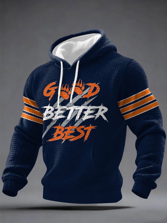 Chicago Bears Merch Good Better Best Hoodie Game Day Hooded Sweatshirt Unique Football Gifts