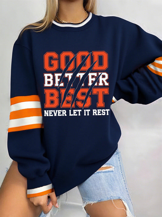 Chicago Bears Merch Good Better Best Sweatshirt Football Apparel Gift Ideas For Bears Nation