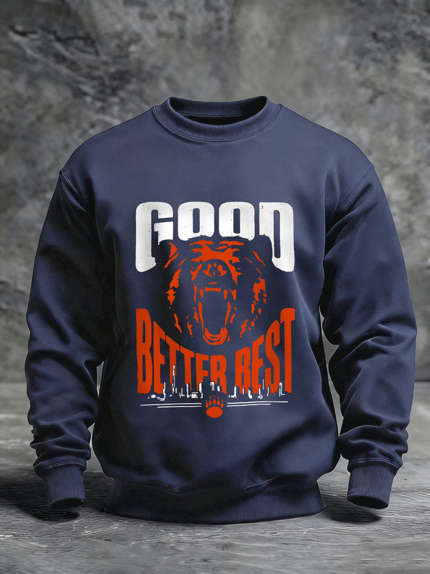 Chicago Bears Merch Good Better Best Sweatshirt Sundays Are For The Bears Football Apparel Gifts