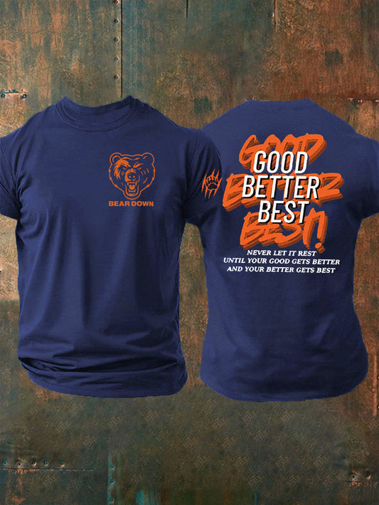 Chicago Bears Merch Good Better Best T-Shirt Football Clothes Gift Ideas For Teens