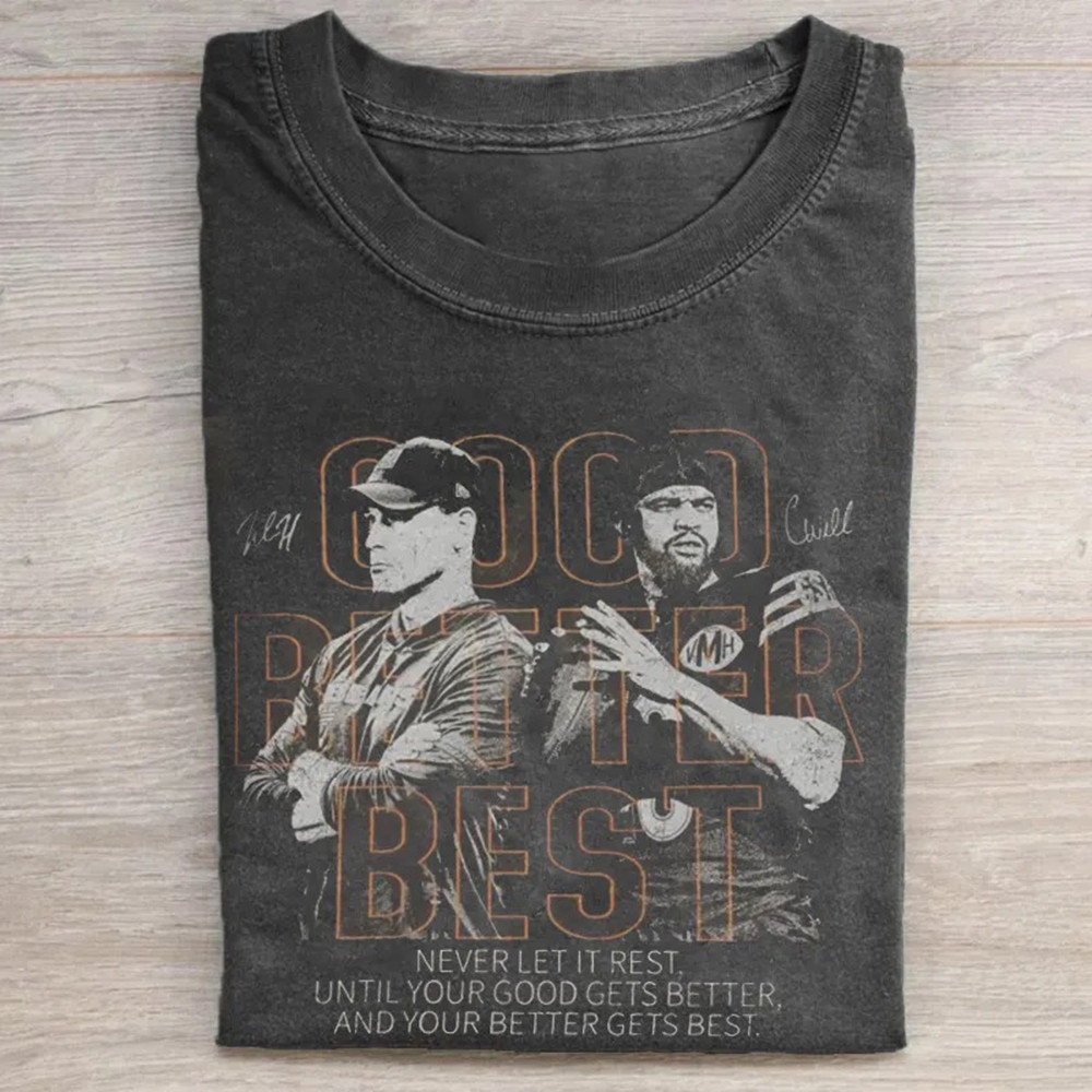 Chicago Bears Merch Good Better Best T-Shirt Never Let It Rest Shirt Fan Gifts