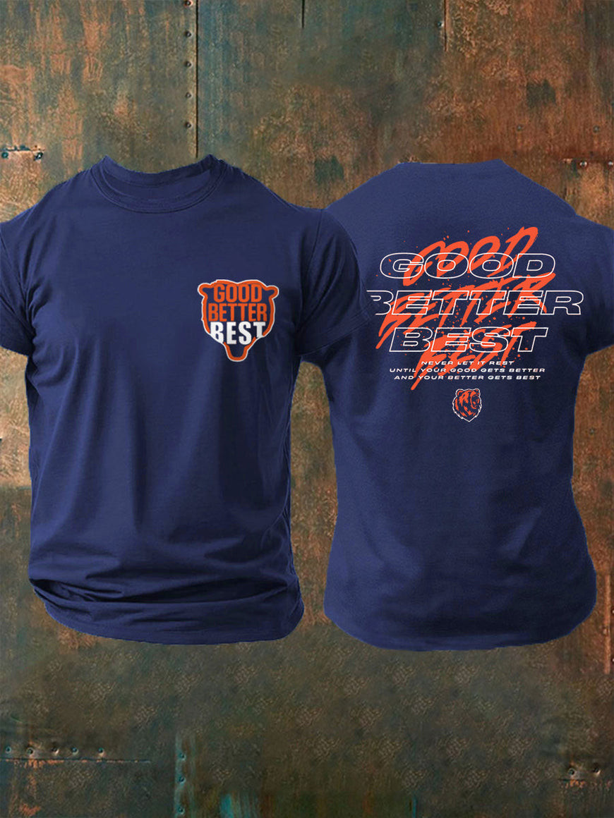 Chicago Bears Merch Good Better Best Tee Shirt Bears Game Day Shirt Gifts For Enthusiasts