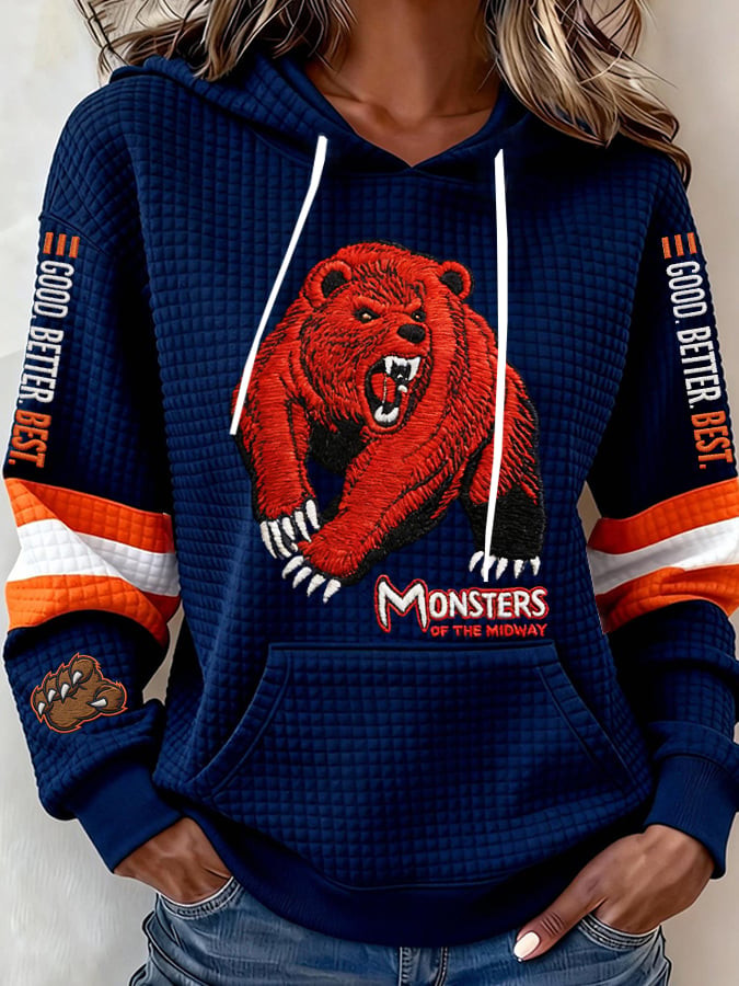 Chicago Bears Merch Monster Of The Mid Way Hoodie Game Day Apparel Bears Nation Gift Ideas