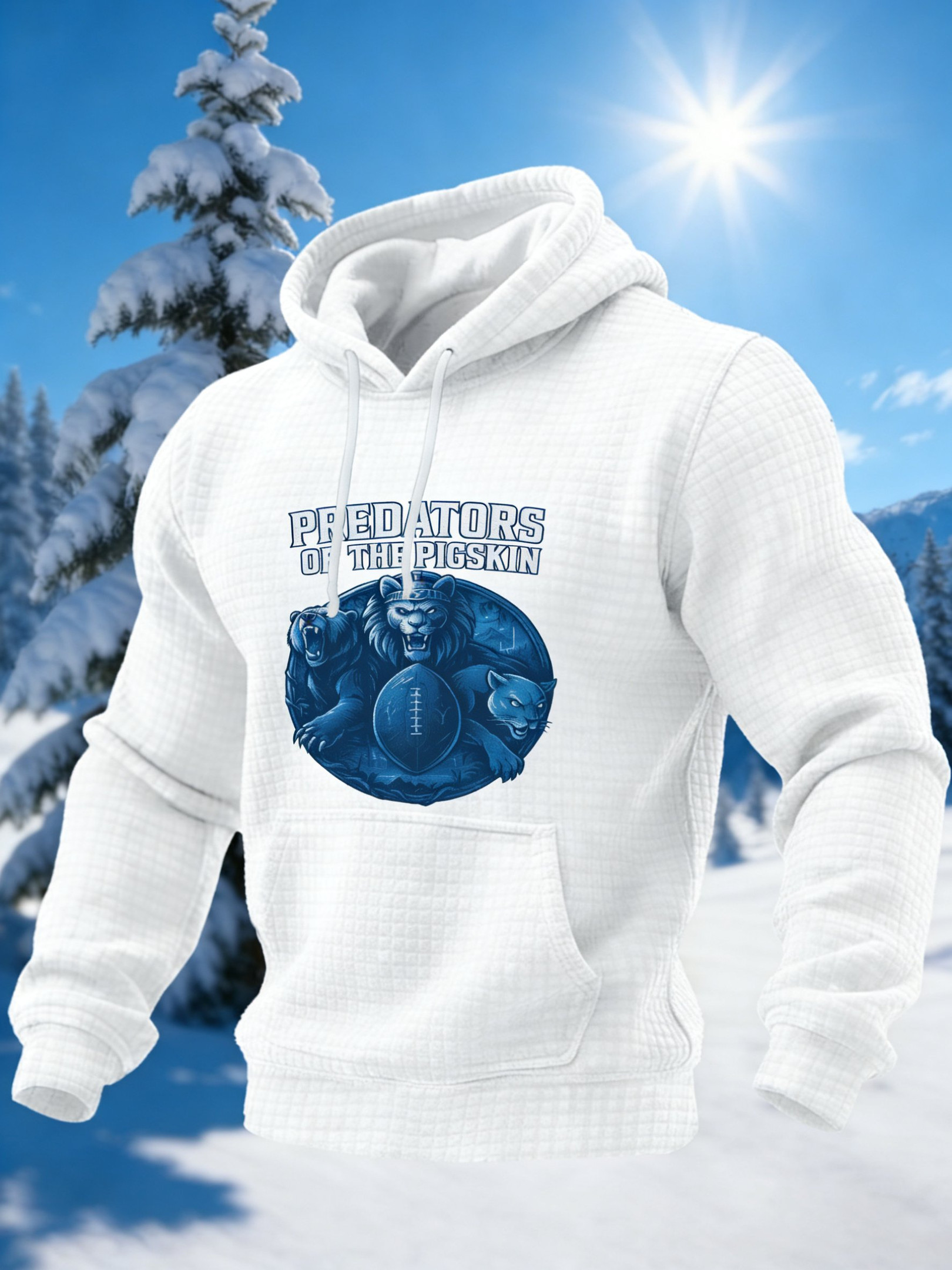 Chicago Bears Merch Predators Of The Pigskin Hoodie Football Hooded Sweatshirt Game Day Gifts