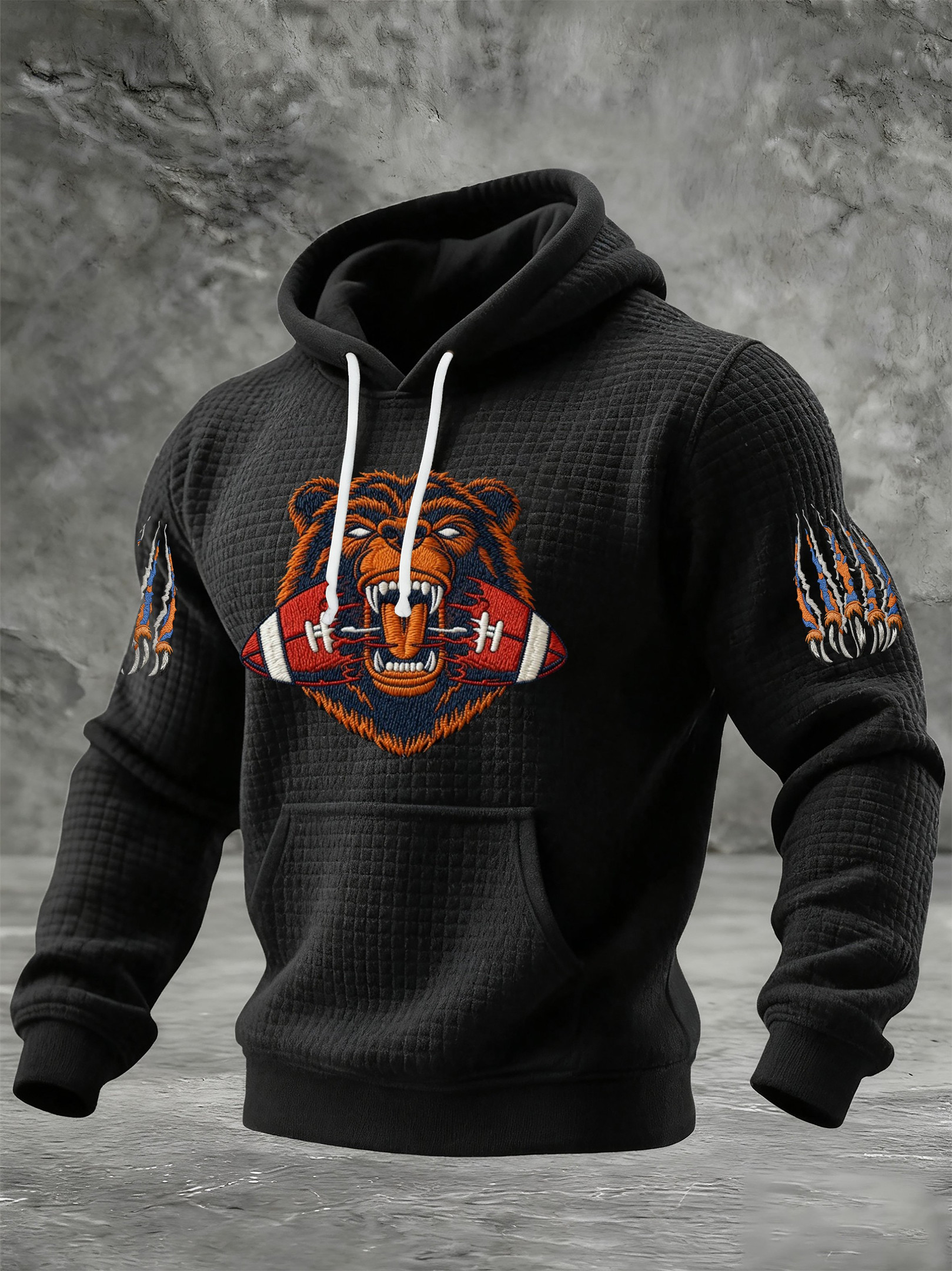 Chicago Bears Merch The Bears Hoodie Chicago Game Day Hooded Sweatshirt Football Lover Gift