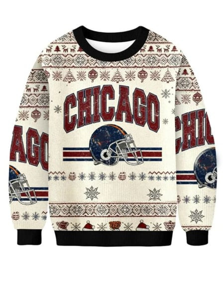 Chicago Bears Merch Ugly Christmas Sweater Winter Apparel Bears Nation Christmas Gifts