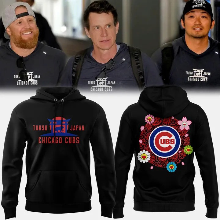 Chicago Cubs 2025 MLB World Tour Tokyo Japan Series Hoodie Cubs Fan Unique Gift Ideas