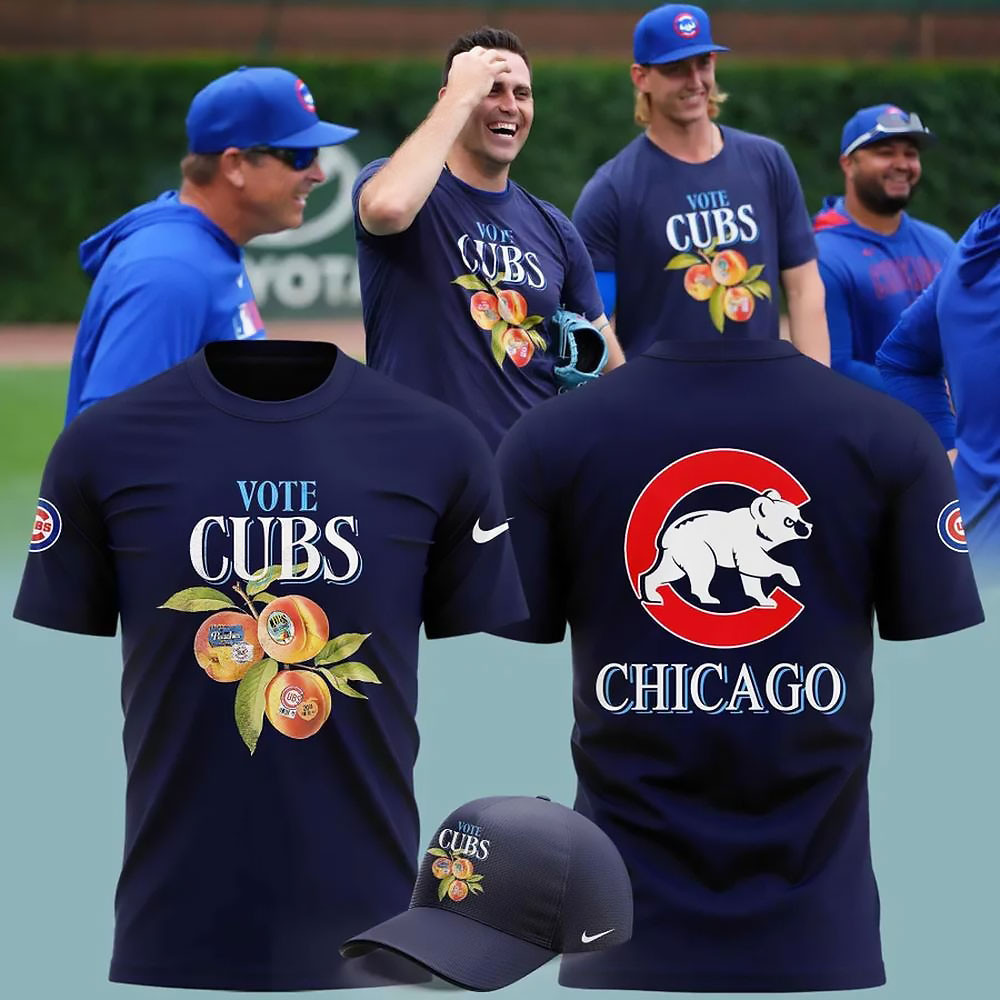 Chicago Cubs 2025 Vote T-Shirt Cubs Merchandise Gift Ideas For Fans